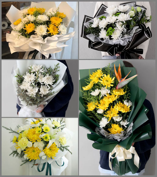广东梅州市平远县热柘镇礤上村白事花束代送